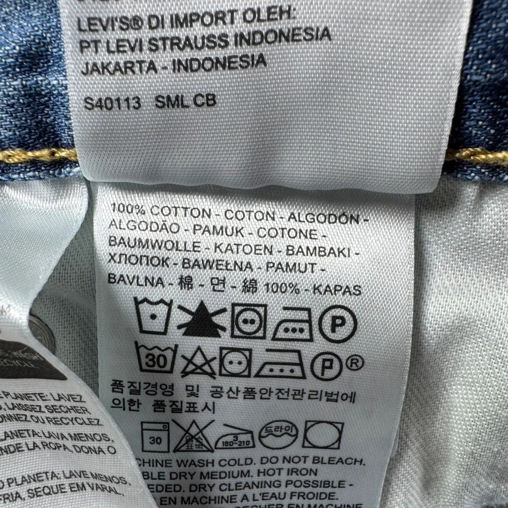 Levi's Mens Jeans 569 Loose Straight Leg Medium Wash Blue W42 L32 Denim